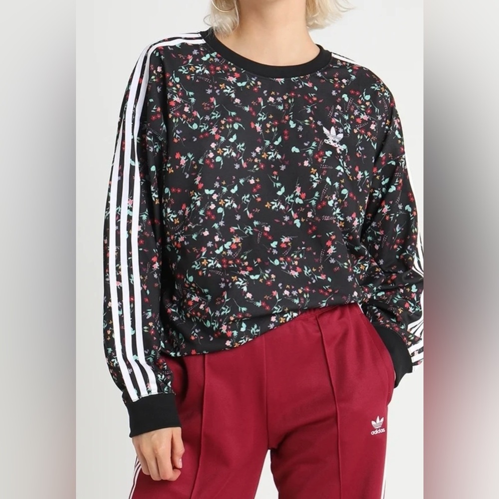 Adidas Floral Crew Neck Large